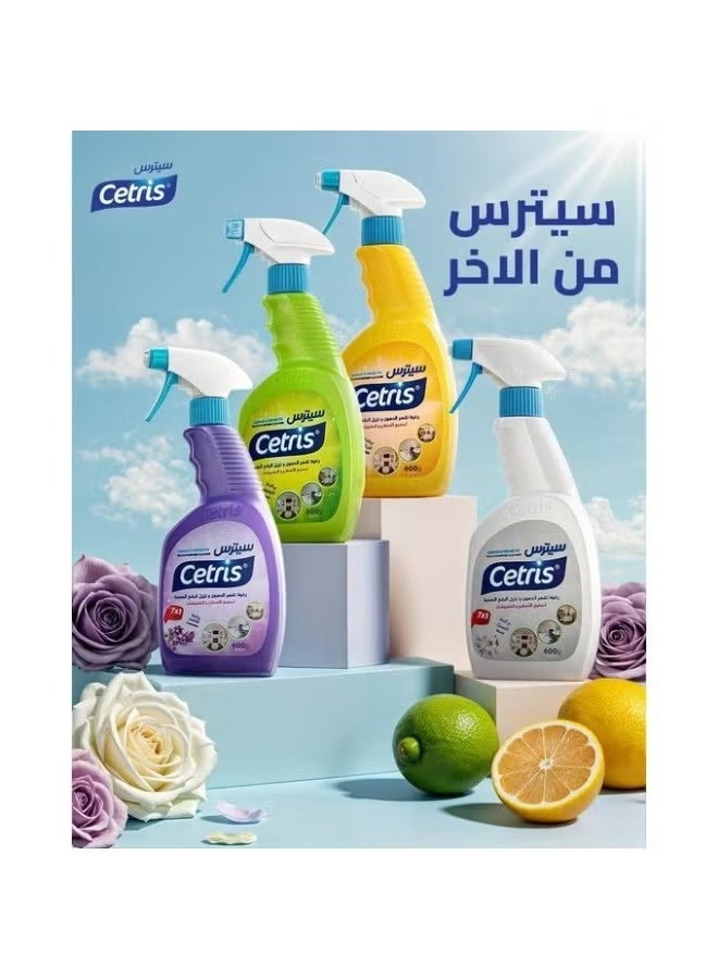 Cetris Citrus 7-in-1 Powerful Magic Foam Cleaner removes the toughest stains and grease from carpets, rugs, furniture, kitchens, and bathrooms. Musk scented. 500ml bottle. Multi-colored and scented. - Image 1